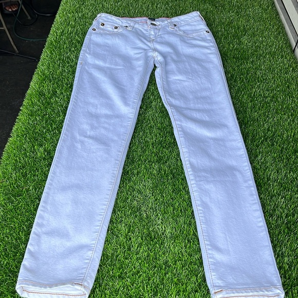 TRUE RELIGION White Casey Jeans size 16 kids - Picture 1 of 9